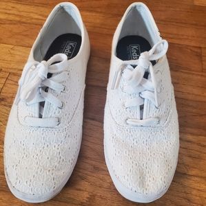 Keds White Lace Sneakers